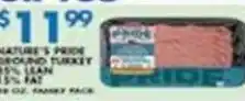 Associated Nature's pride ground turkey offer