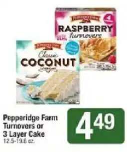 Star Market Pepperidge Farm Turnovers or 3 Layer Cake offer