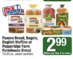 Star Market Panera Bread, Bagels, English Muffins or Pepperidge Farm Farmhouse Bread offer