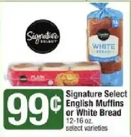 Star Market Signature Select English Muffins or White Bread offer