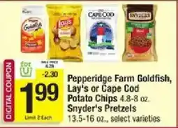 Star Market Pepperidge Farm Goldfish, Lay's or Cape Cod Potato Chips offer