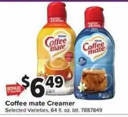Giant Food Coffee mate Creamer offer
