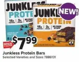 Giant Food Junkless Protein Bars offer