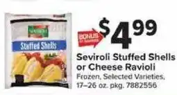 Giant Food Sevirioli Stuffed Shells or Cheese Ravioli offer