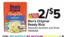 Giant Food Ben's Original Ready Rice offer