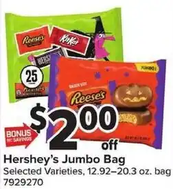 Giant Food Hershey's Jumbo Bag offer