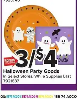 Giant Food Halloween Party Goods offer