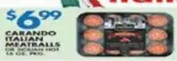 Associated Carando itauan meatballs offer
