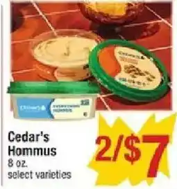 Star Market Cedar's Hummus offer