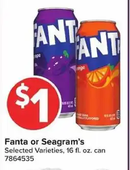 Giant Food Fanta or Seagram's offer