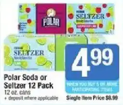 Star Market Polar Soda or Seltzer offer