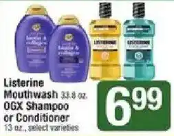Star Market LISTERINE Mouthwash or OGX Shampoo or Conditioner offer