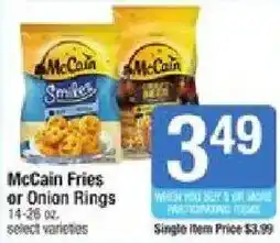 Star Market McCain Fries or Onion Rings offer