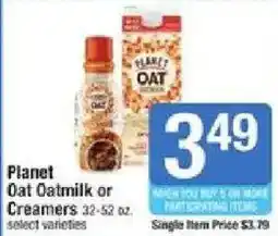 Star Market Planet Oat Oatmilk or Creamers offer