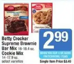 Star Market Betty Crocker Supreme Brownie Bar Mix offer
