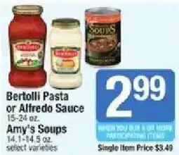 Star Market Bertolli Pasta or Alfredo Sauce offer