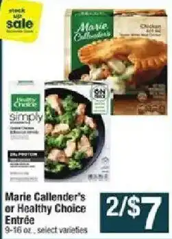 Star Market Marie Callender's or Healthy Choice Entrée offer