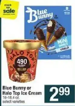 Star Market Blue Bunny or Halo Top Ice Cream offer