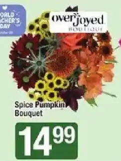 Star Market Overjoyed Boutique Spice Pumpkin Bouquet offer