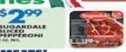 Associated Sugardale sliced pepperoni offer
