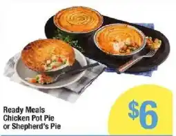 Star Market Ready Meals Chicken Pot Pie or Shepherd's Pie offer