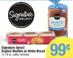 Star Market Signature Select English Muffins or White Bread offer