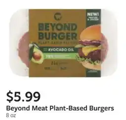Fareway Beyond Meat Plant-Based Burgers offer