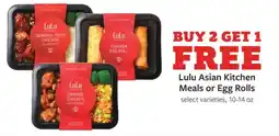 Fareway Lulu Asian Kitchen Meals or Egg Rolls offer