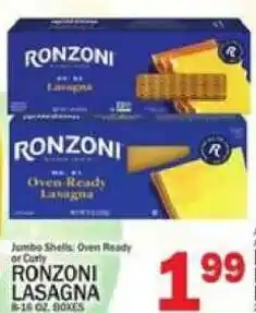 C Town Ronzi lasagna offer