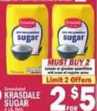 C Town Krasdale granulated sugar offer