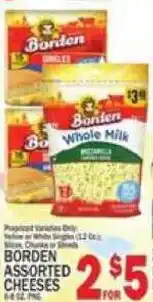 C Town Borden assorted cheeses offer