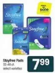 Star Market Stayfree Pads offer