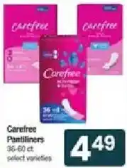 Star Market Carefree Pantiliners offer
