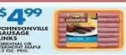 Associated Johnsonville sausage links offer
