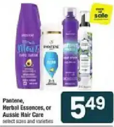 Star Market Pantene, Herbal Essences, or Aussie Hair Care offer