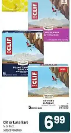 Star Market Clif or Luna Bars offer
