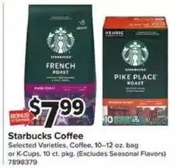 Giant Food Starbucks coffee offer