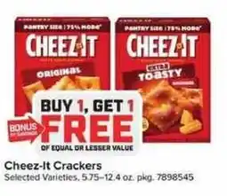 Giant Food Cheez-It Crackers offer