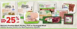 Giant Food Nature's Promise Beef, Poultry, Pork or Packaged Meat offer
