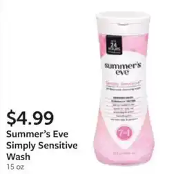 Fareway Summer's Eve Simply Sensitive Wash offer