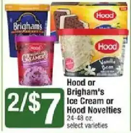 Hood or Brigham's Ice Cream or Hood Novelties