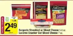 Shaw's Sargento shredded or sliced cheese offer