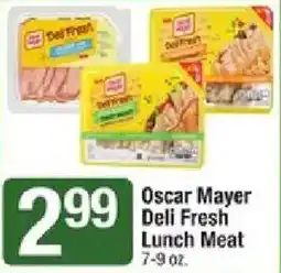 Shaw's Oscar Mayer Deli Fresh Lunch Meat offer