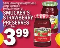 C Town Smucker's strawberry preserves offer