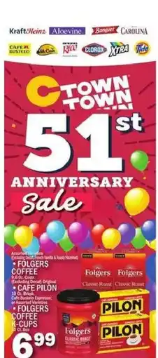 C Town Folgers coffee offer