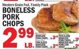 C Town Western Grain Boneless Pork Chops offer