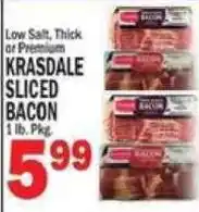 Krasdale sliced bacon
