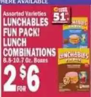 C Town Lunchables fun pack! lunch combinations offer