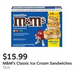 Fareway M&M's Classic Ice Cream Sandwiches offer