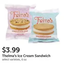 Fareway Thelma's ice cream sandwich offer